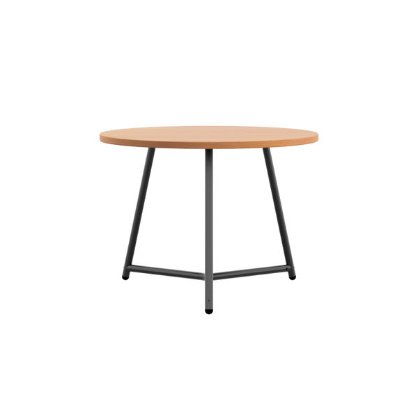 Jemini Trinity Low Table 600x600x435mm Beech/Black KF823353