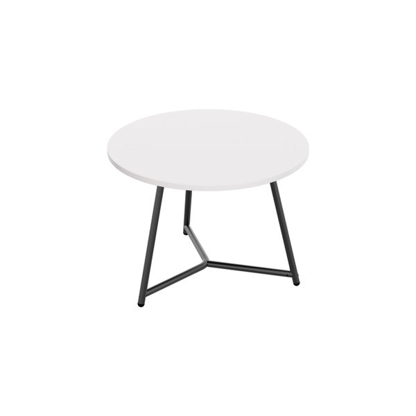 Jemini Trinity Low Table 600x600x435mm White/Black KF823414