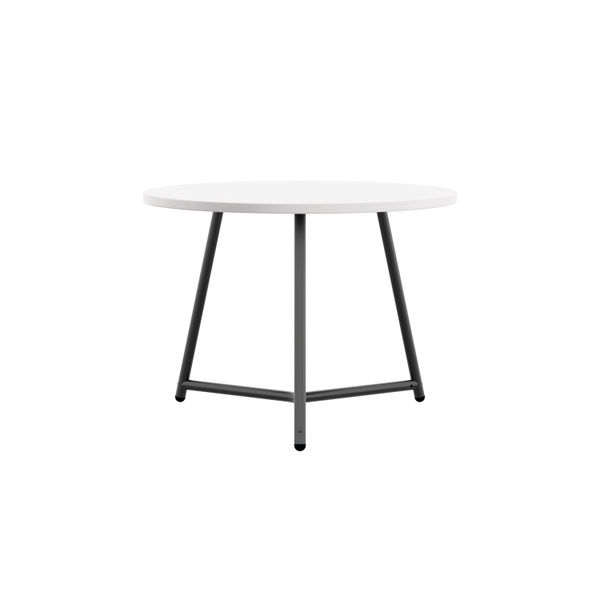 Jemini Trinity Low Table 600x600x435mm White/Black KF823414