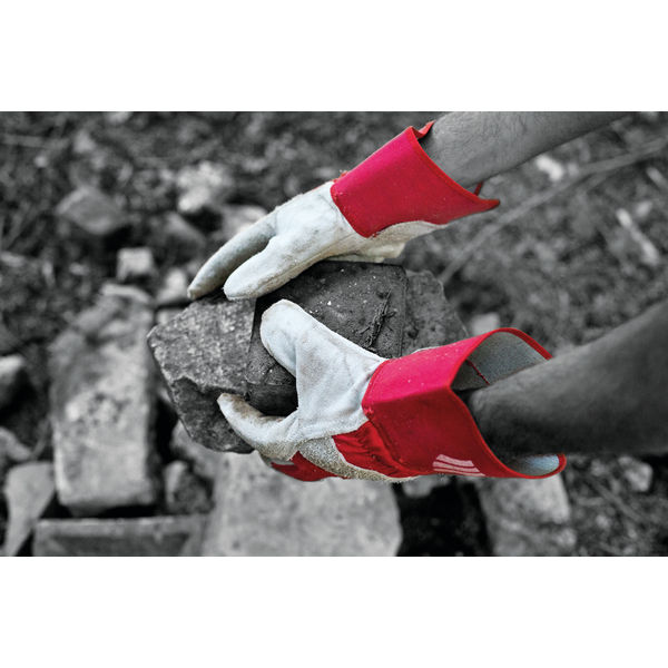 Polyco Premium Rigger Gloves Chrome Red (10 Pack) LR158R