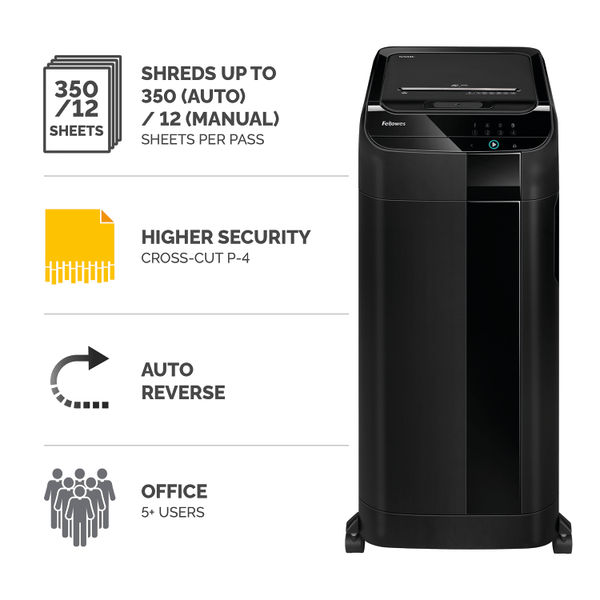 Fellowes AutoMax 350C Cross-Cut Shredder 4964101