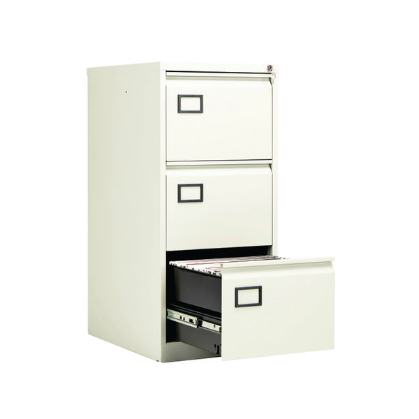 Jemini H1016mm White 3 Drawer Filing Cabinet
