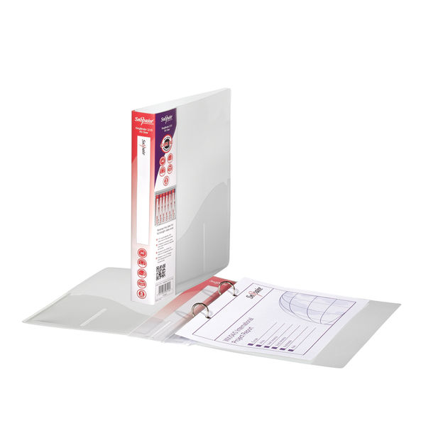 Snopake 2 Ring Binder 15mm A5 Clear (Pack of 10) 10108