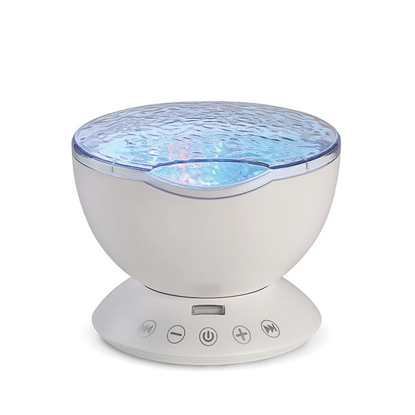 Ocean Wave Projector Lamp White SOWPM