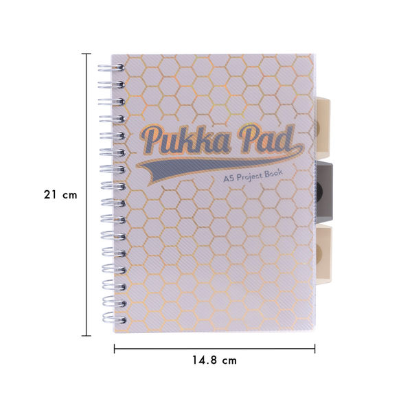 Pukka Pad Haze Project Book A5 Assorted (Pack of 3) 9874AST-HZE