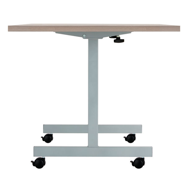 Jemini Rectangular Tilting Table 1600x800x720mm Grey Oak/Silver KF816899