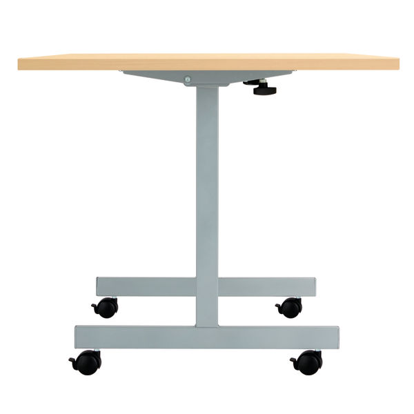 Jemini Rectangular Tilting Table 1600x800x720mm Nova Oak/Silver KF816906