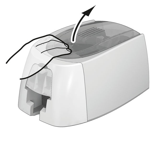 Durable DURACARD ID 300 ID Name Badge Card Printer with Ribbon and 100 Cards 891065