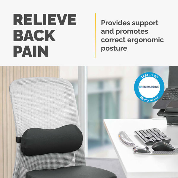 Fellowes Lumbar Cushion Black 100119853