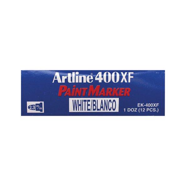 Artline 400 Bullet Tip Paint Marker Medium White (12 Pack) A400