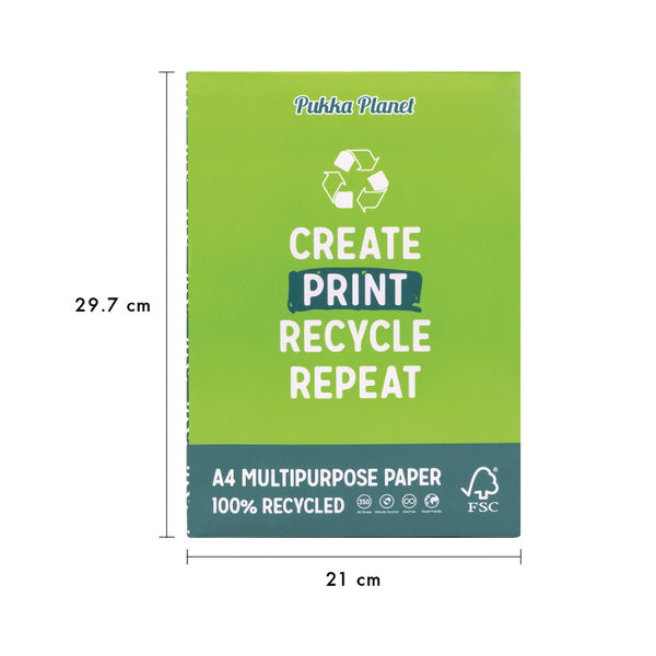 Pukka Planet Recycled Paper A4 (Pack of 350) 9857-SPP