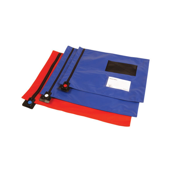 GoSecure Flat Mailing Pouch 286x336mm Blue VP99111