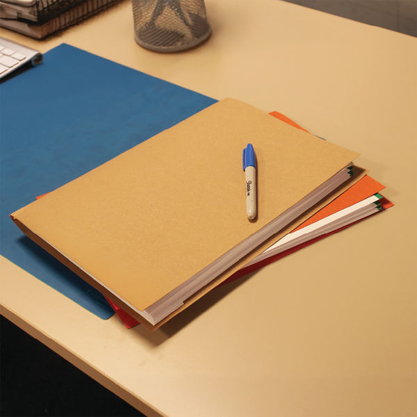 Exacompta Guildhall Square Cut Folder 315gsm Foolscap Blue (Pack of 100) FS315-BLUZ