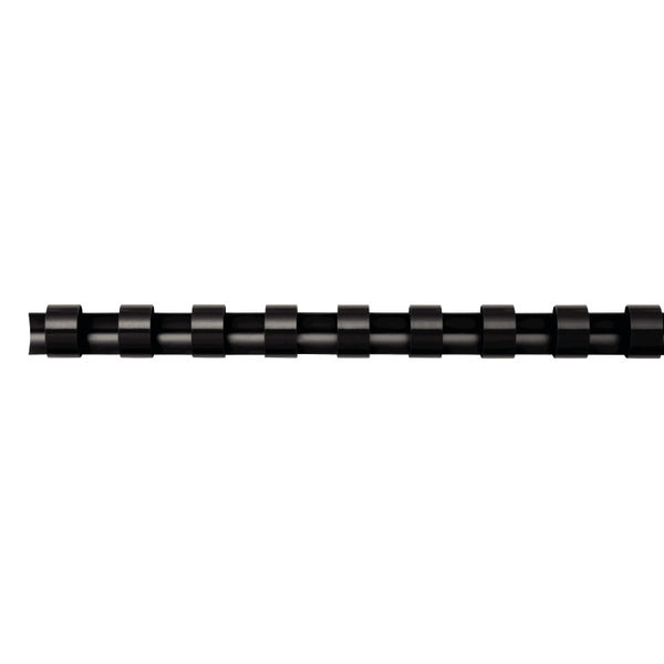 Fellowes A4 Plastic Binding Combs 19mm Black (Pack of 100) 53477