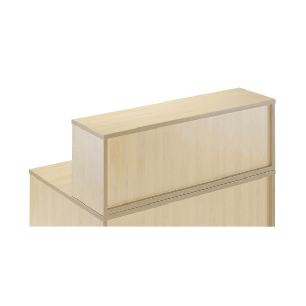 Jemini Reception Modular Straight Riser Unit 1200x315x400mm Maple KF78973