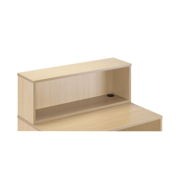 Jemini Reception Modular Straight Riser Unit 1200x315x400mm Maple KF78973