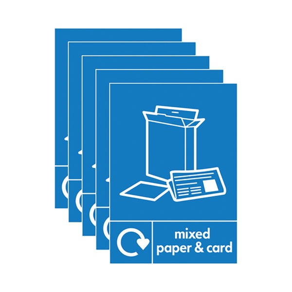 A5 Sign Self Adhesive Mixed Paper and Card (Pack of 5) Y7321006