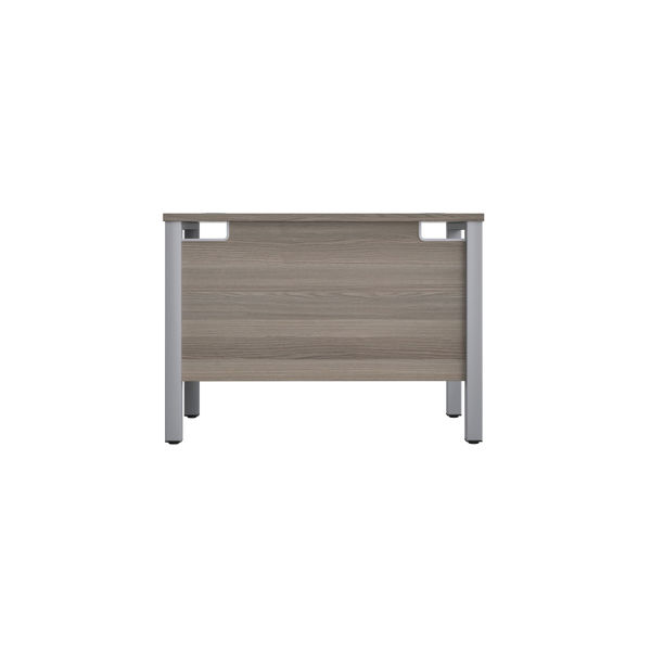 Jemini Rectangular Goal Post Desk 1000x600x730mm Grey Oak/Silver KF821366