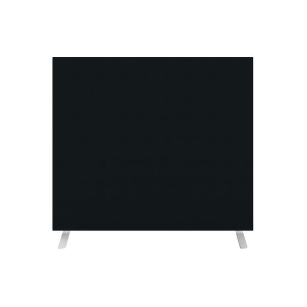 Jemini Floor Standing Screen 1400x25x1200mm Black KF90495