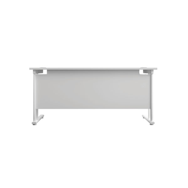 Jemini Rectangular Cantilever Desk 1800x800x730mm White/White KF807254