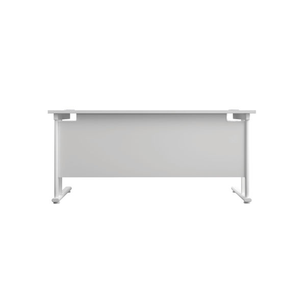 Jemini Rectangular Cantilever Desk 1800x800x730mm White/White KF807254