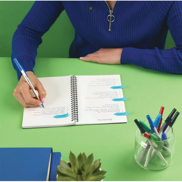 PaperMate Kilometrico Ballpoint Pen Medium 1.0mm Blue (Pack of 8) 2187679