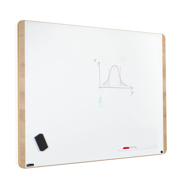 Rocada Natural Design Magnetic Lacquered Whiteboard 100x150cm NAT6421