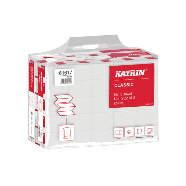 Katrin Classic Hand Towel Non Stop M2 Pack x25pcs (Pack of 4000)