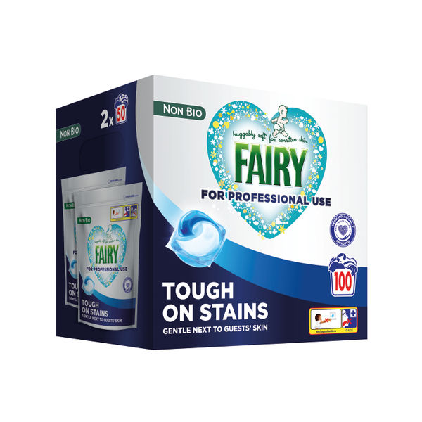 Fairy Professional Laundry Liquipods Non-Biological 2x50 Pods (Pack of 100) C010425