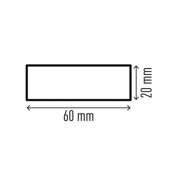 Durable Surface Protection Profile S20 Yellow/Black (Pack of 5) 1108130