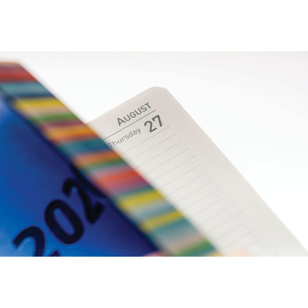 Collins Edge Rainbow A5 Diary Day Per Page with Appointments 2025 Blue ED151.U57-25