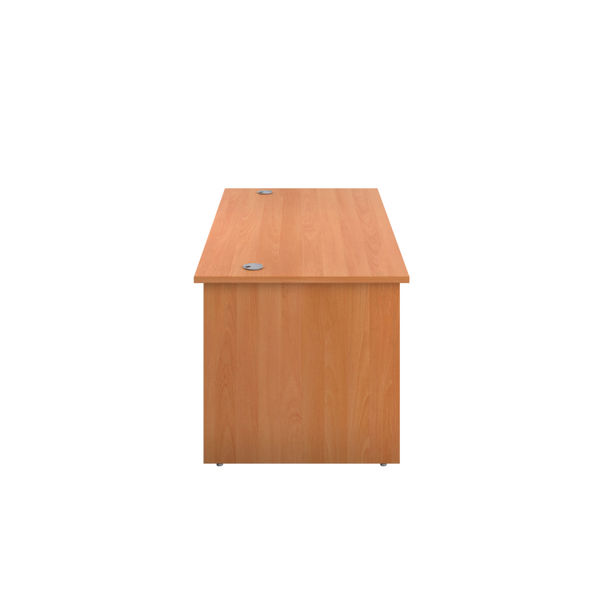 Jemini Rectangular Panel End Desk 1400x800x730mm Beech KF804406