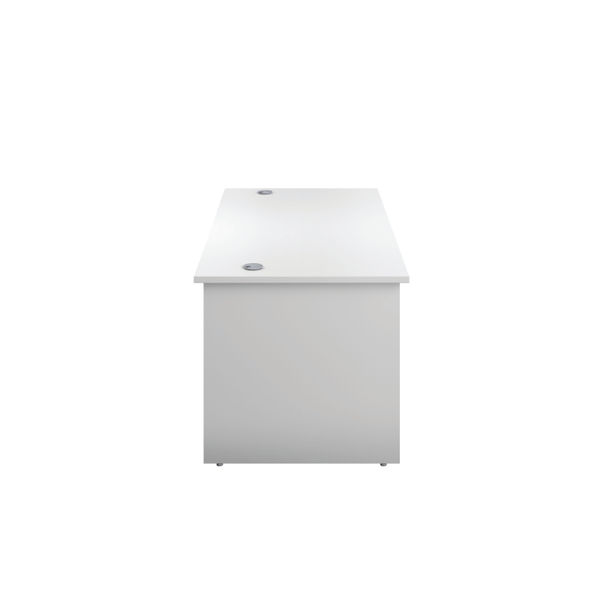 Jemini Rectangular Panel End Desk 1800x800x730mm White KF804550