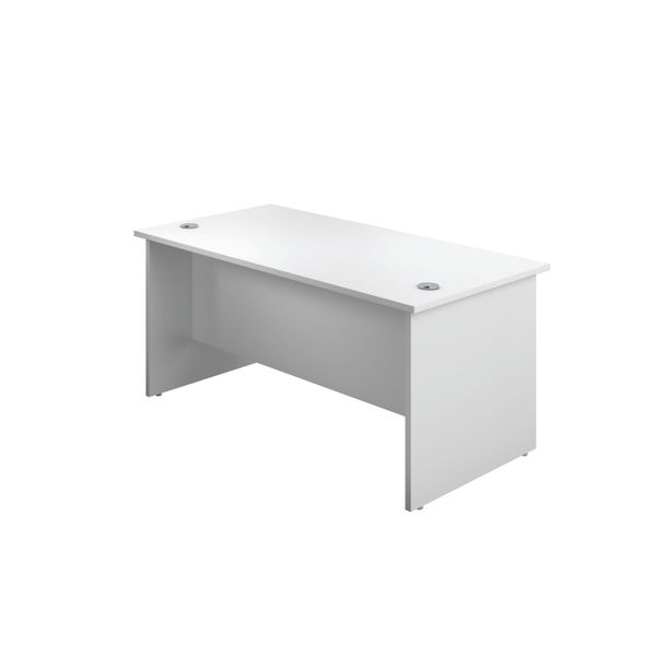 Jemini Rectangular Panel End Desk 1800x800x730mm White KF804550