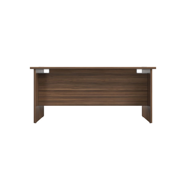 Jemini Rectangular Panel End Desk 1800x800x730mm Dark Walnut KF804574