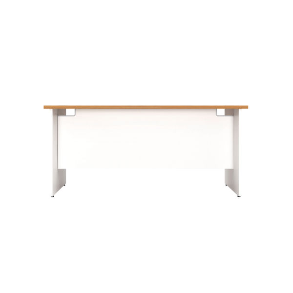 Jemini Rectangular Panel End Desk 1600x800x730mm Nova Oak KF804789