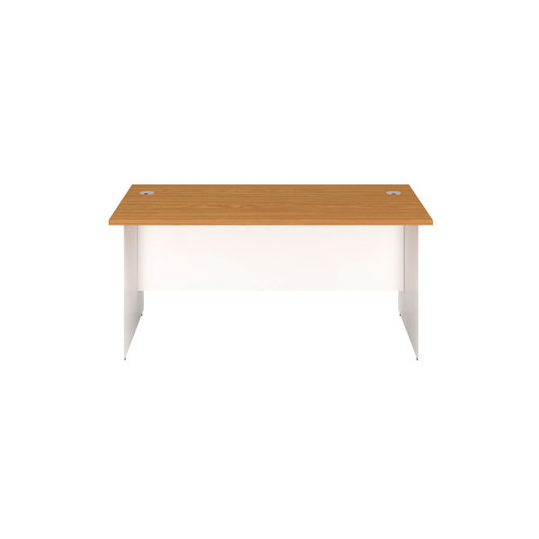 Jemini Rectangular Panel End Desk 1600x800x730mm Nova Oak KF804789