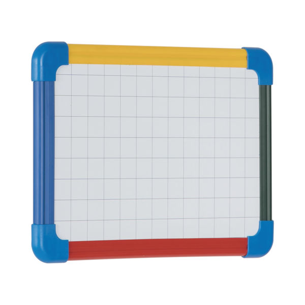 Bi-Office Schoolmate Laptop Non-Magnetic Double Plain/Grid Plastic Trim A4 (Pack of 10) MB8039866