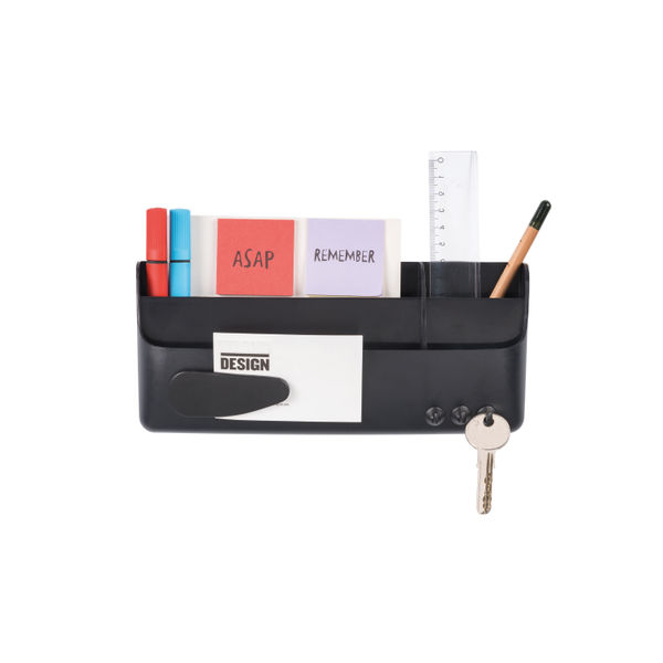 Bi-Office Smart Storage Box Magnetic Fixation Black SM010101