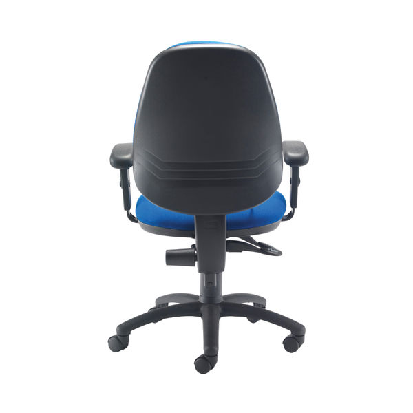 First High Back Posture Chair with Adjustable Arms 640x640x990-1160mm Blue KF839325