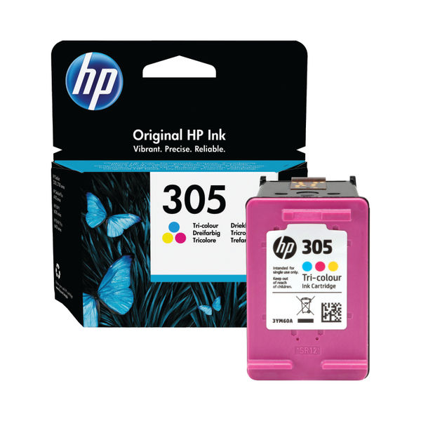 Hp 305 Tri Colour Ink Cartridge 3ym60ae