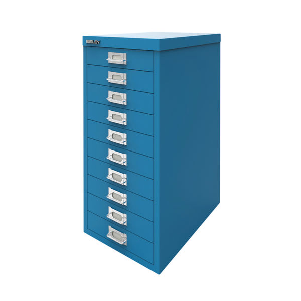 Bisley 10 Multidrawer Cabinet 279x380x590mm Azure Blue BY78740