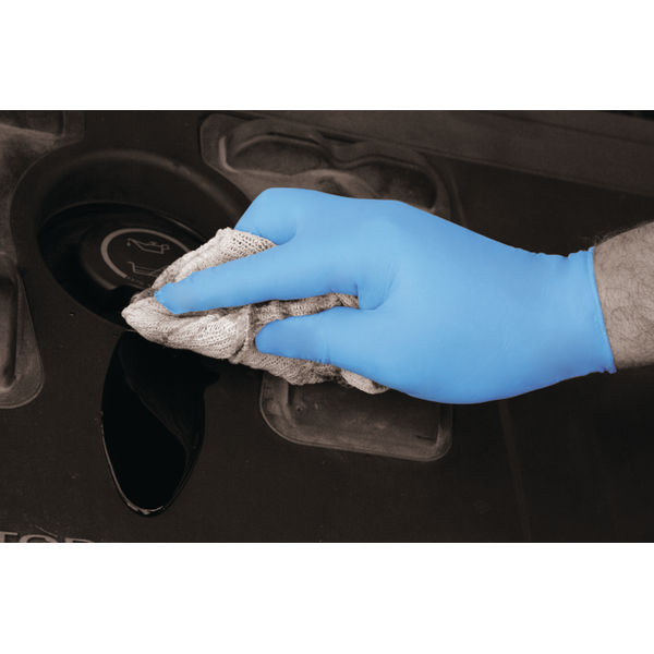 Shield Powder-Free Nitrile Gloves Medium Blue (100 Pack) GD19