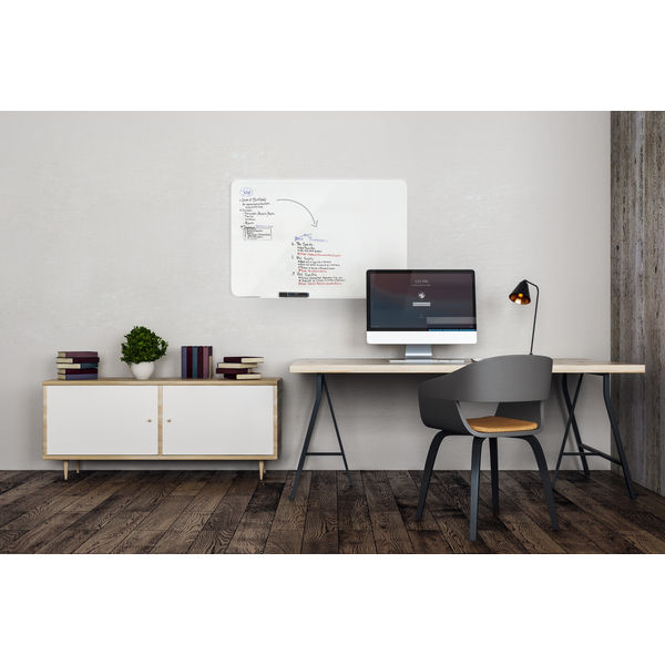 Bi-Office Magnetic Glass Drywipe Board 1500x1200mm GL110101