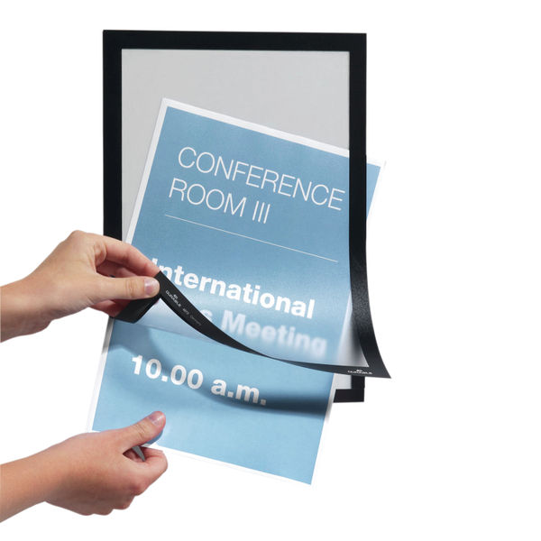 Durable Duraframe Self Adhesive A4 Black Frame (10 Pack) 4882 01