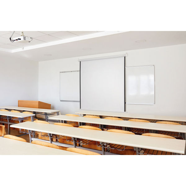 Bi-Office Wall Projection Screen Manual Retraction 244x244cm 9D006011
