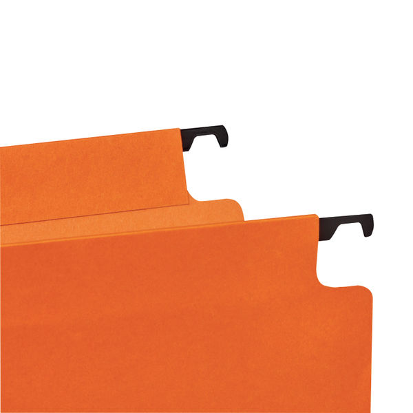 Rexel Crystalfile Classic 30mm Lateral File Orange(Pack of 25) 3000110