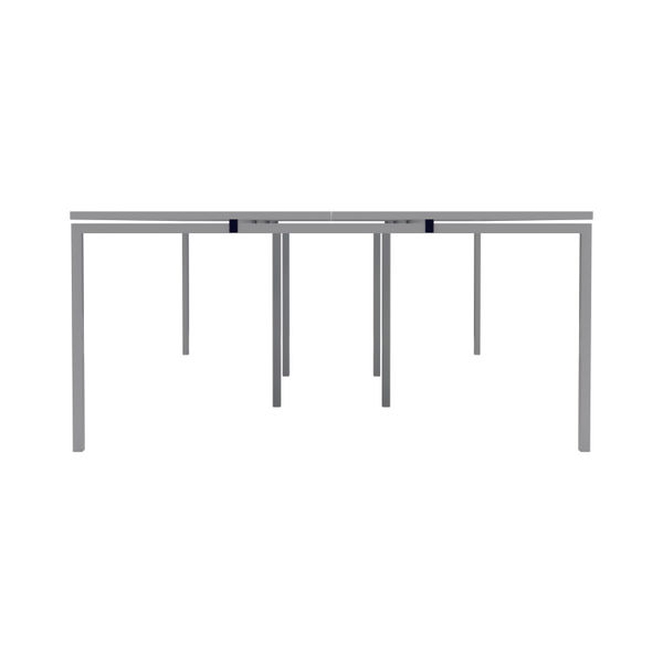 Jemini 6 Person Bench Desk 4800x1600x730mm White/White KF809531