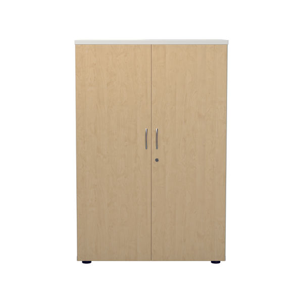 Jemini Wooden Cupboard 800x450x1200mm White/Maple KF810315