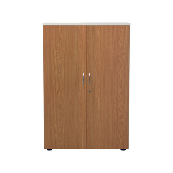 Jemini Wooden Cupboard 800x450x1200mm White/Nova Oak KF810322